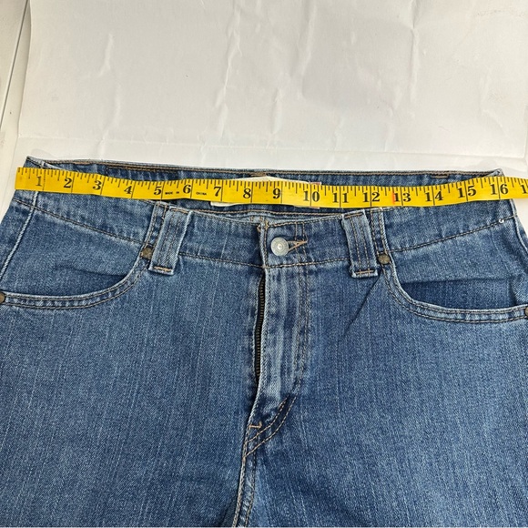 Levi’s Womens 525 Nouveau Bootcut Jeans Blue Denim 10M Medium Wash TINY FLAW - Picture 5 of 7